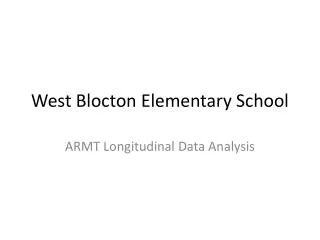 West Blocton Elementary School