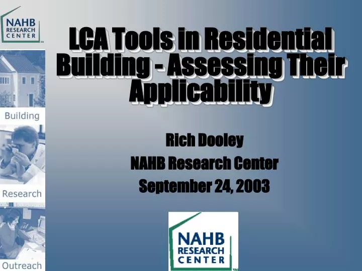 lca tools in residential building assessing their applicability