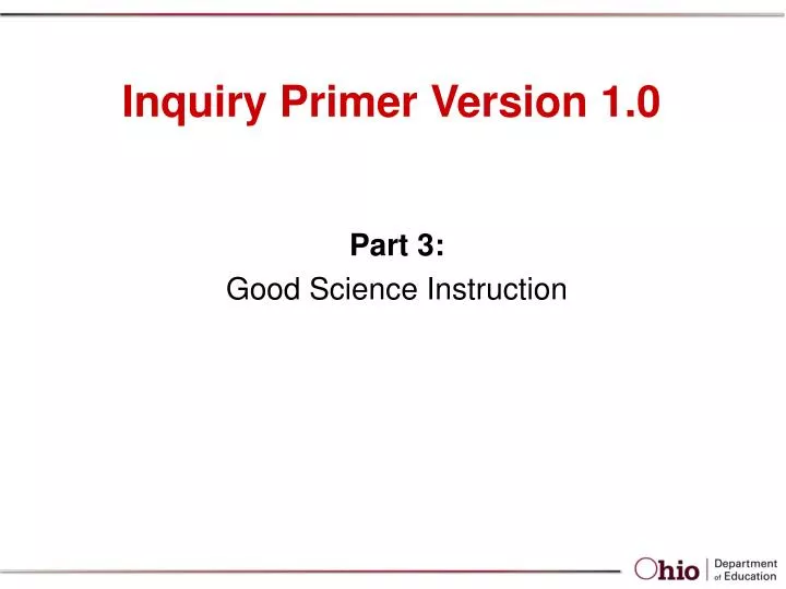 inquiry primer version 1 0