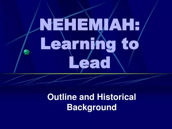 nehemiah learning to lead
