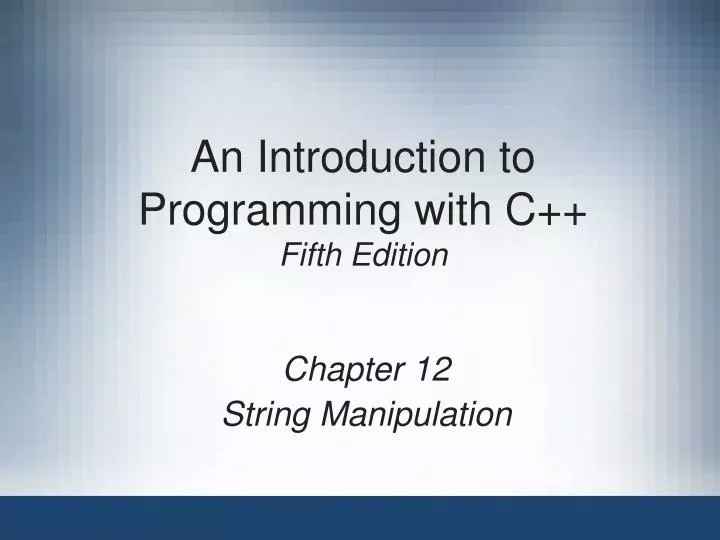 an introduction to programming with c fifth edition