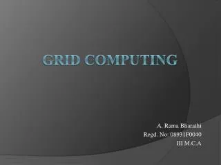 GRID COMPUTING