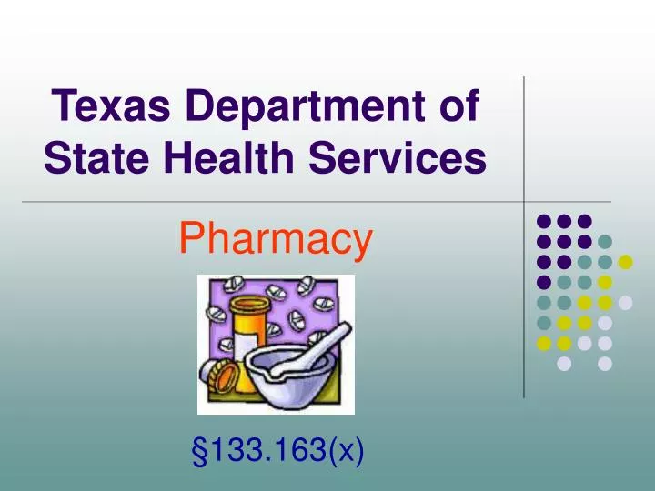 texas department of state health services