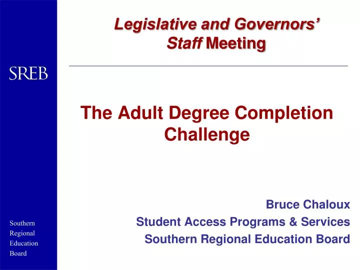 the adult degree completion challenge