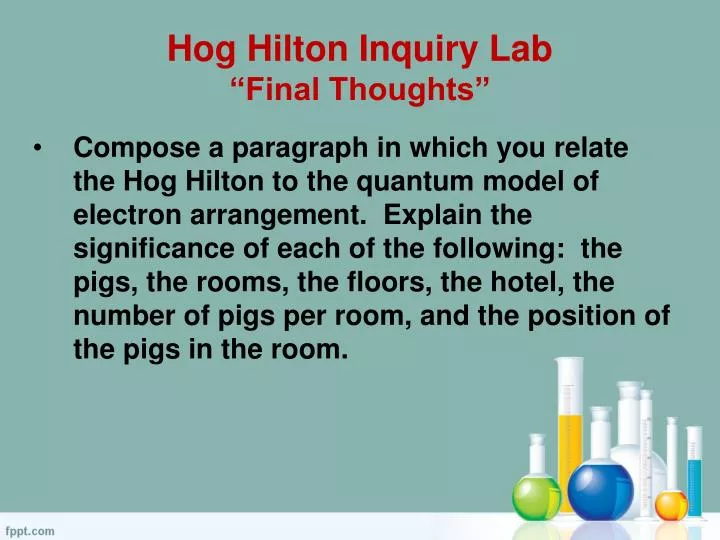 hog hilton inquiry lab final thoughts
