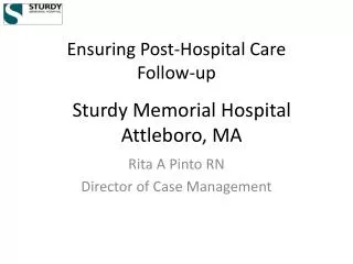 Ensuring Post-Hospital Care Follow-up