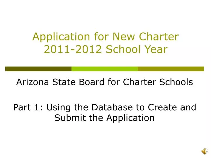 application for new charter 2011 2012 school year
