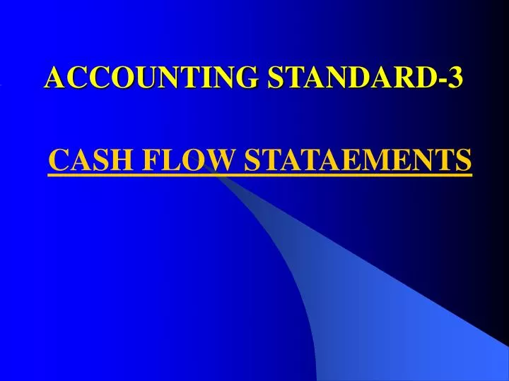 accounting standard 3