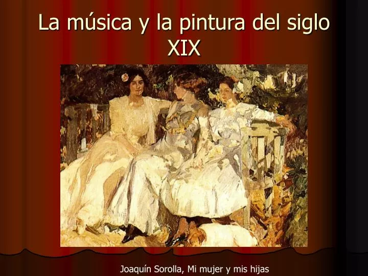 la m sica y la pintura del siglo xix