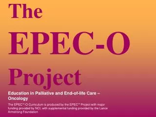 The EPEC-O Project