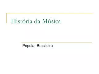 hist ria da m sica