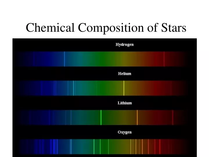 chemical composition of stars