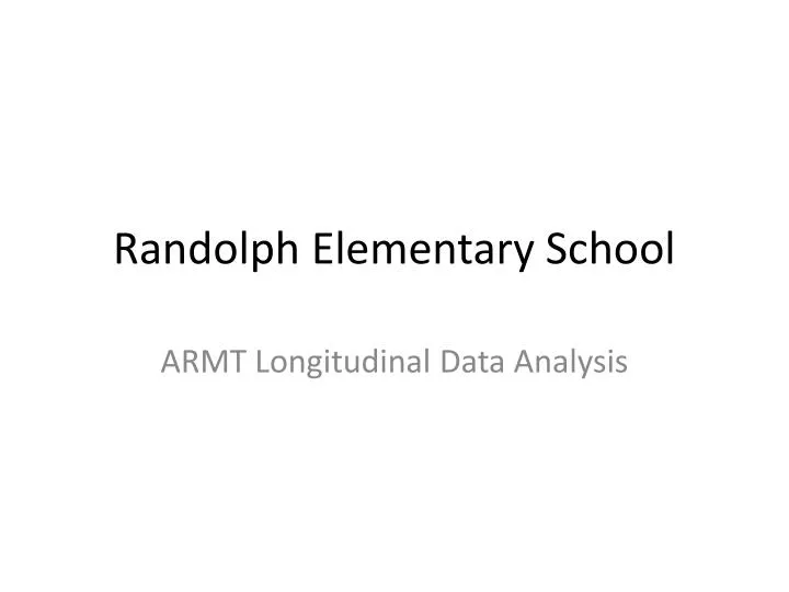 randolph elementary school