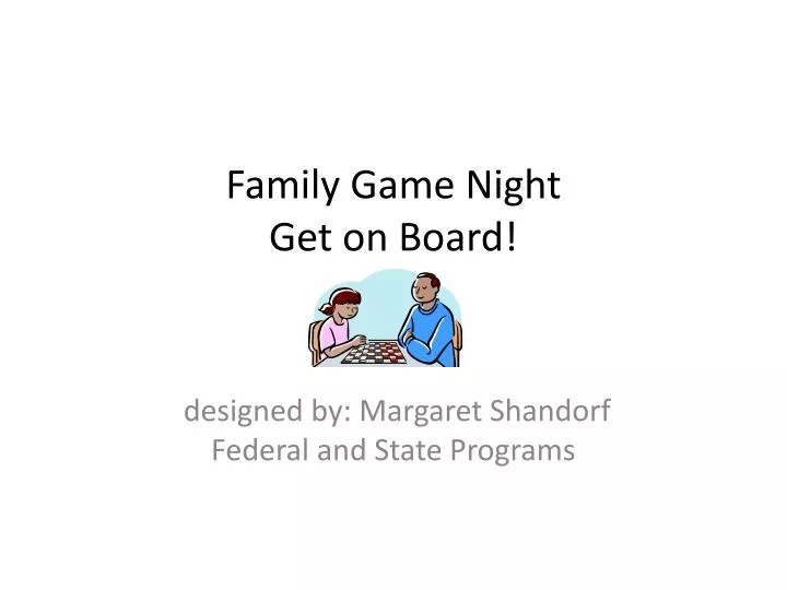 family game night get on board