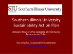 Southern Illinois University Sustainability Action Plan - slide 1