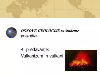 OSNOVE GEOLOGIJE za študente geografije