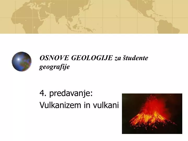 osnove geologije za tudente geografije