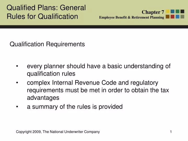 qualification requirements