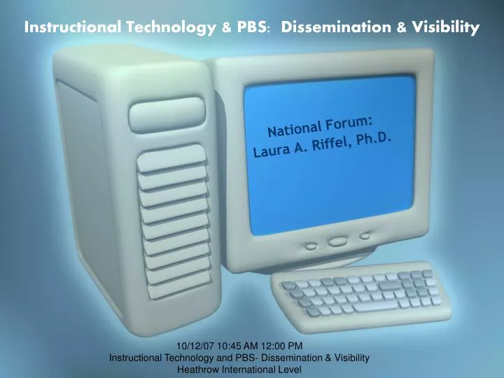 instructional technology pbs dissemination visibility