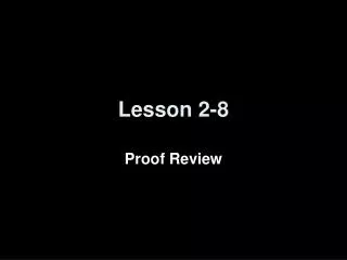 Lesson 2-8