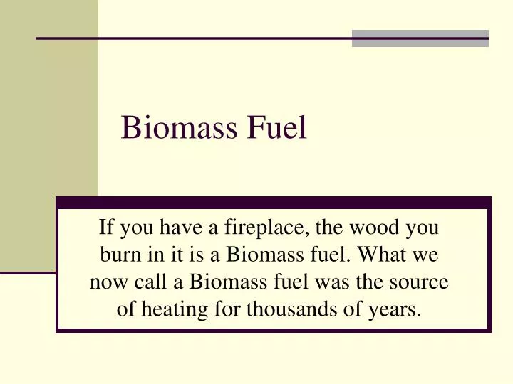 biomass fuel