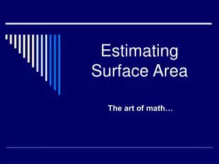 Estimating Surface Area