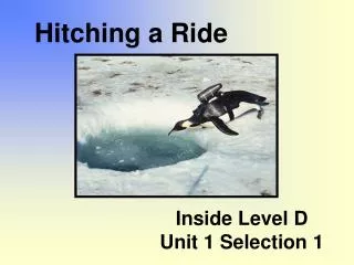 Inside Level D Unit 1 Selection 1
