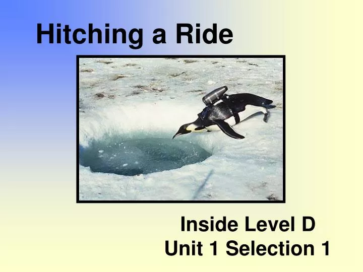 inside level d unit 1 selection 1