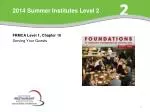 2014 Summer Institutes Level 2 - slide 1