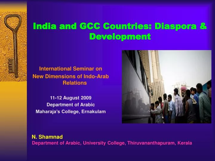 india and gcc countries diaspora development