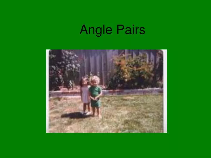 angle pairs