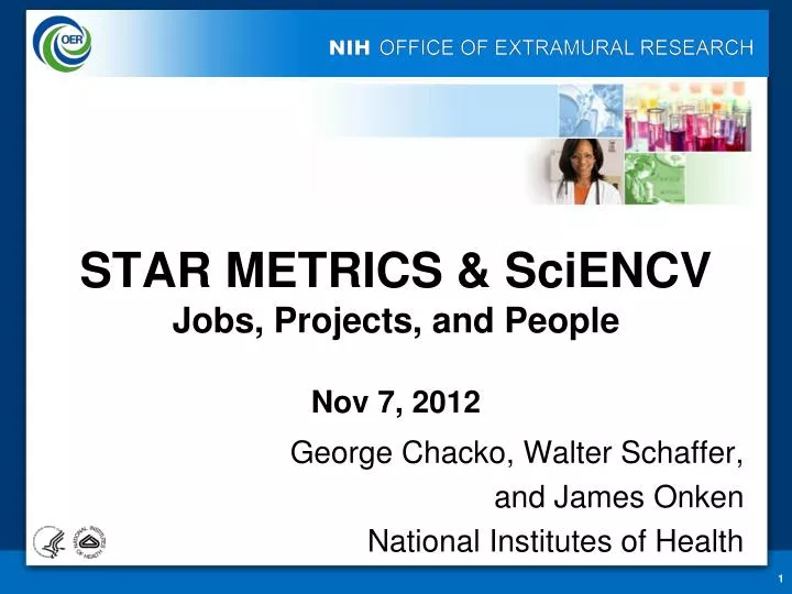 star metrics sciencv jobs projects and people nov 7 2012