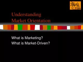 Understanding Market Orientation