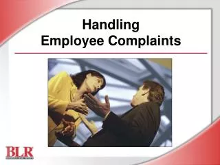 Handling Employee Complaints