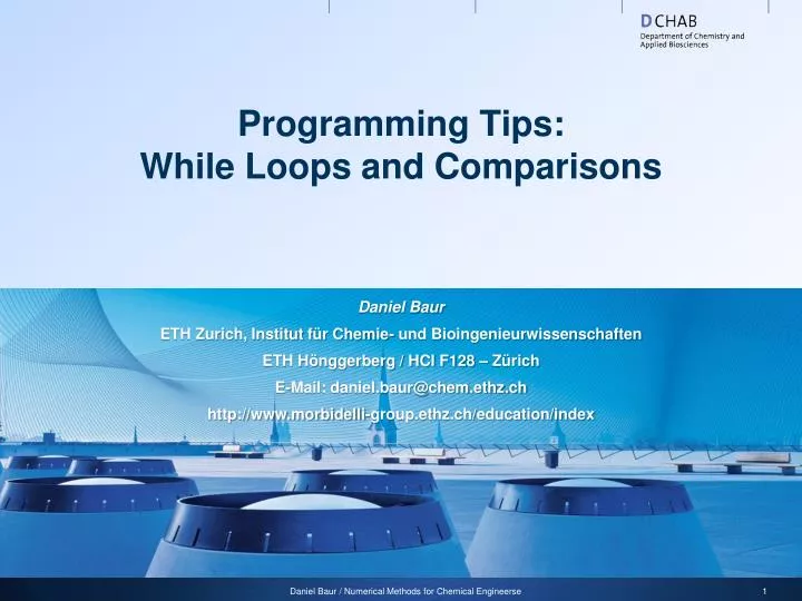 programming tips while loops and comparisons