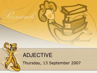 ADJECTIVE