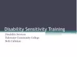 Disability Sensitivity Training