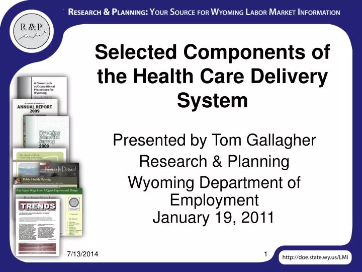 selected components of the health care delivery system