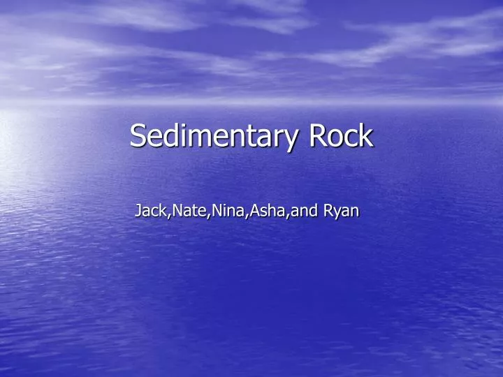 sedimentary rock