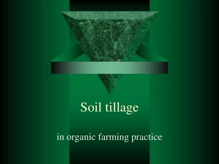 soil tillage