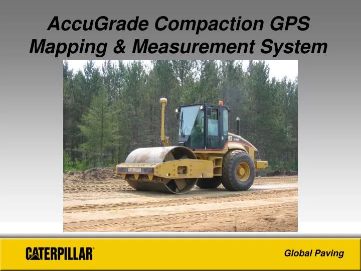 accugrade compaction gps mapping measurement system