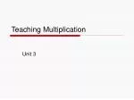 Engaging Methods to Teach Multiplication Through Meaningful Contexts and Models - slide 1