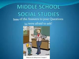 MIDDLE SCHOOL SOCIAL STUDIES