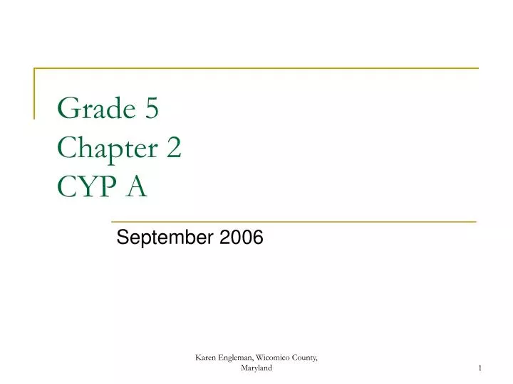 grade 5 chapter 2 cyp a