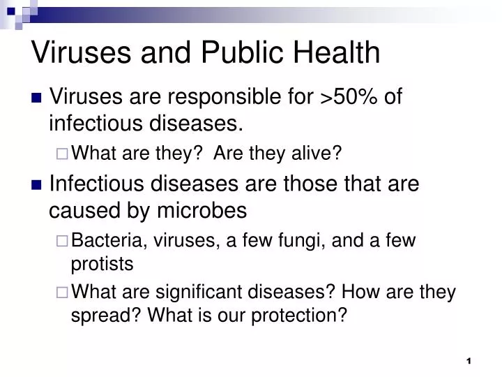 viruses and public health