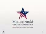 Empowering Economic Growth: The MCC Approach - slide 1