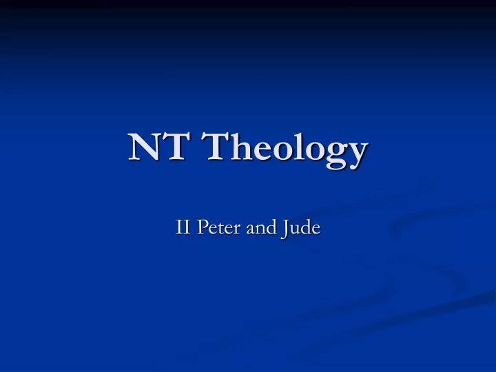 nt theology
