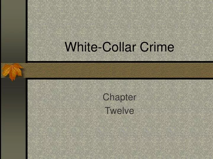 white collar crime