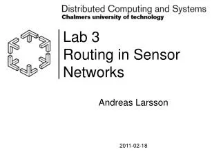Lab 3 Routing in Sensor Networks