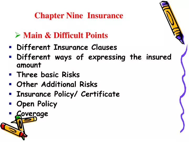 chapter nine insurance